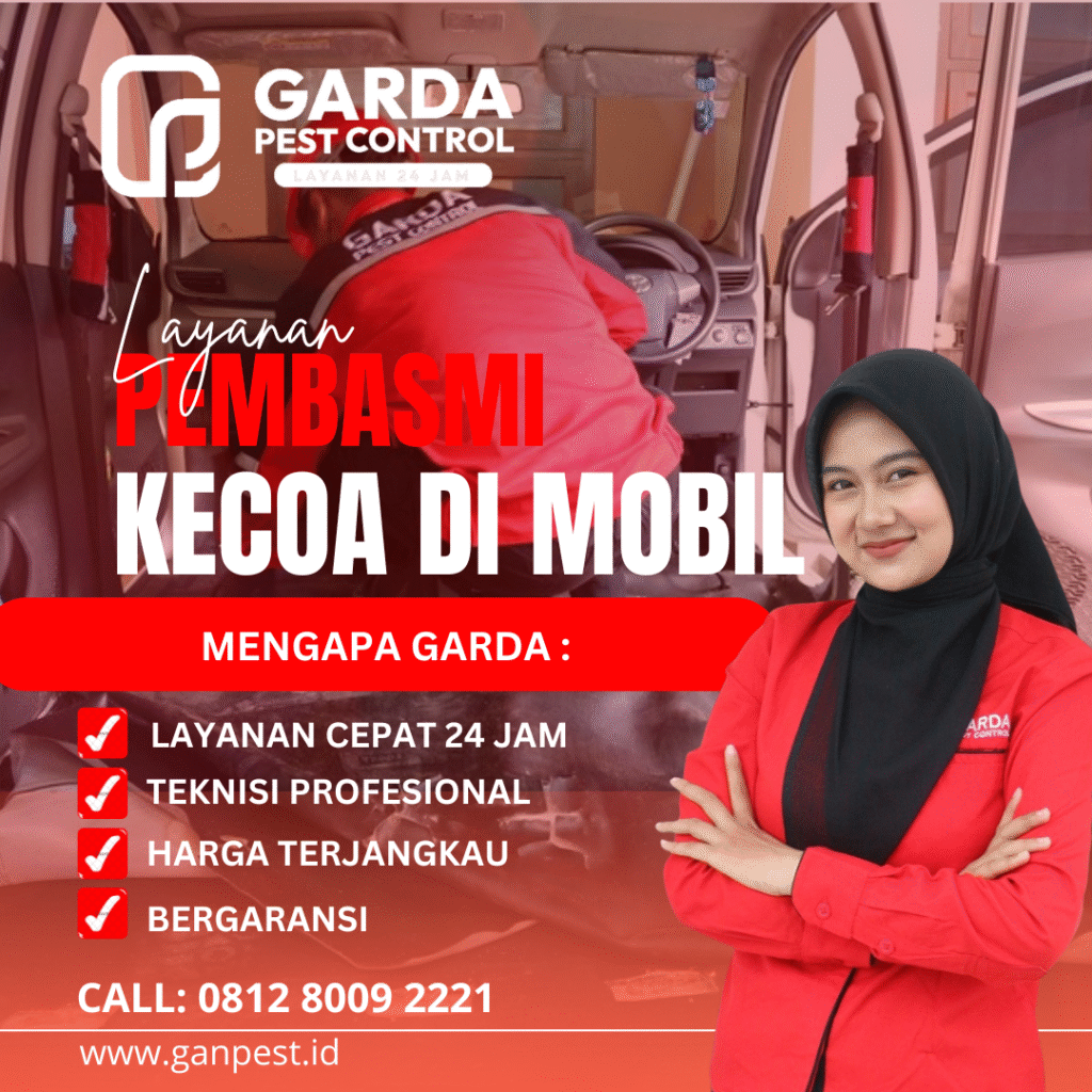 Jasa Pembasmi Kecoa Mobil Terdekat