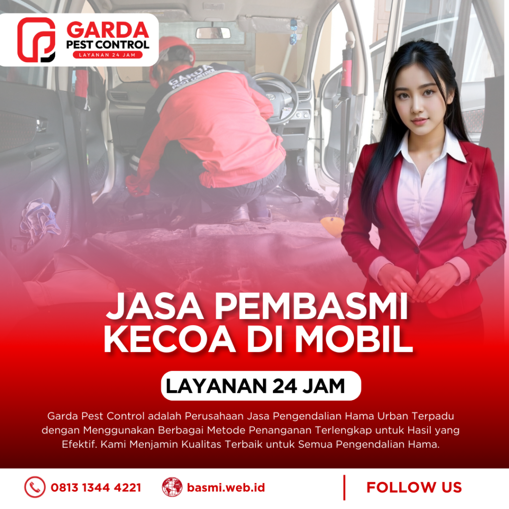 Jasa Pembasmi Kecoa di Mobil
