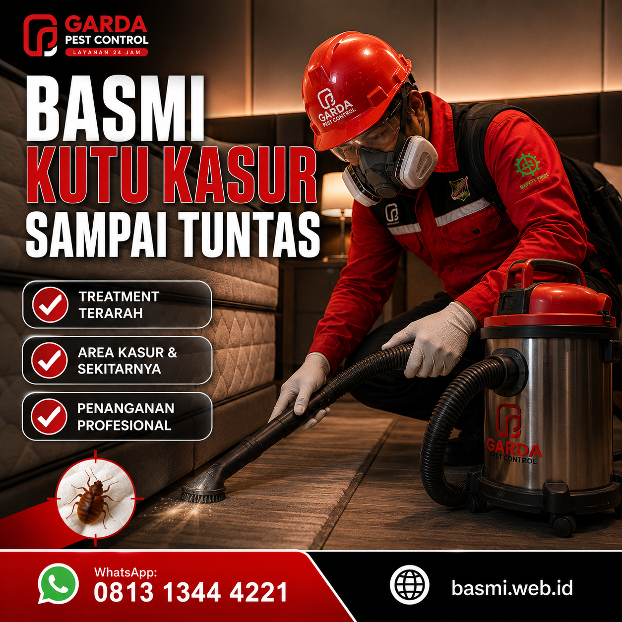 Harga Jasa Pembasmi Kutu Kasur Cimahi untuk Rumah serta Kos