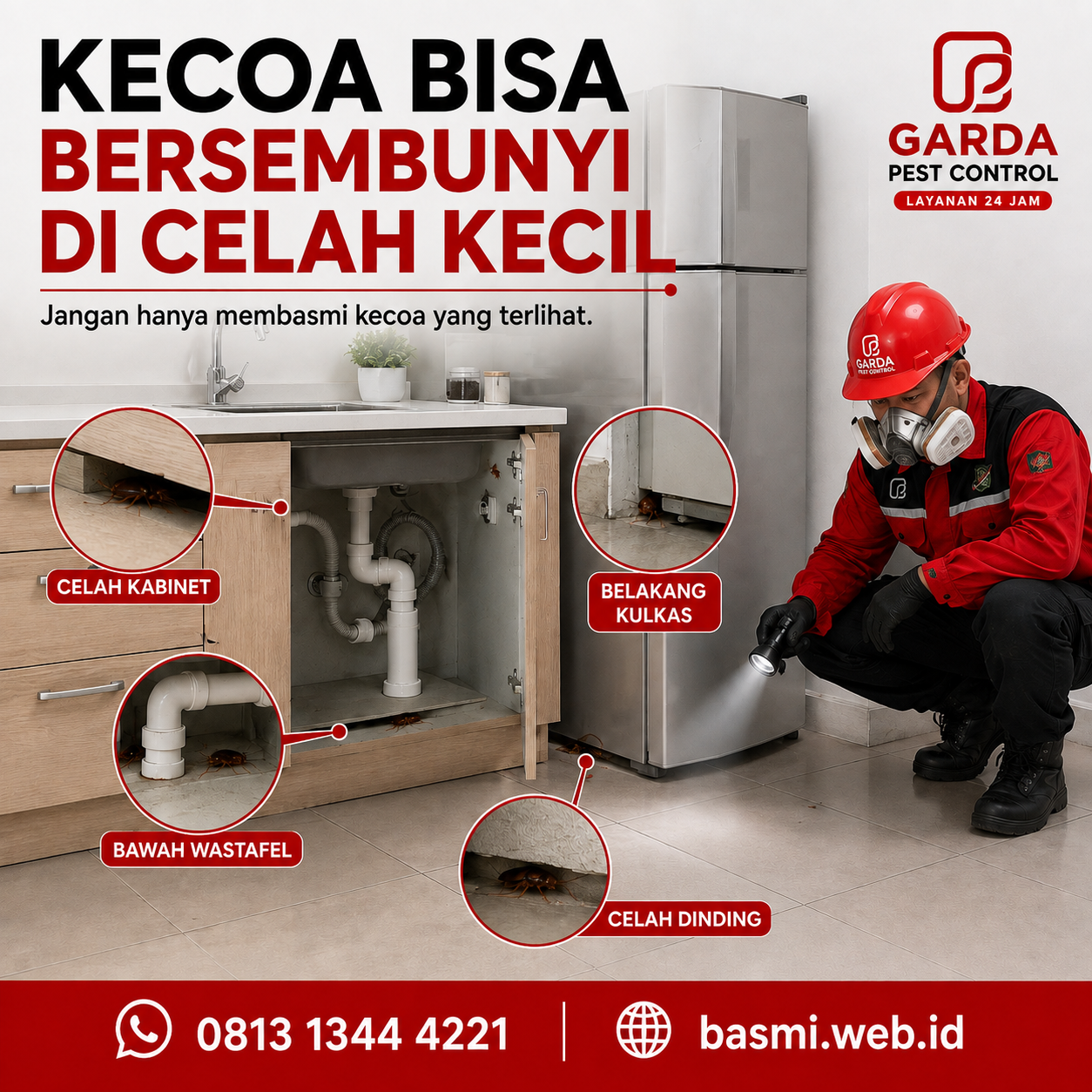 Jasa Pembasmi Kecoa Bergaransi di Cimahi untuk Rumah dan Bisnis