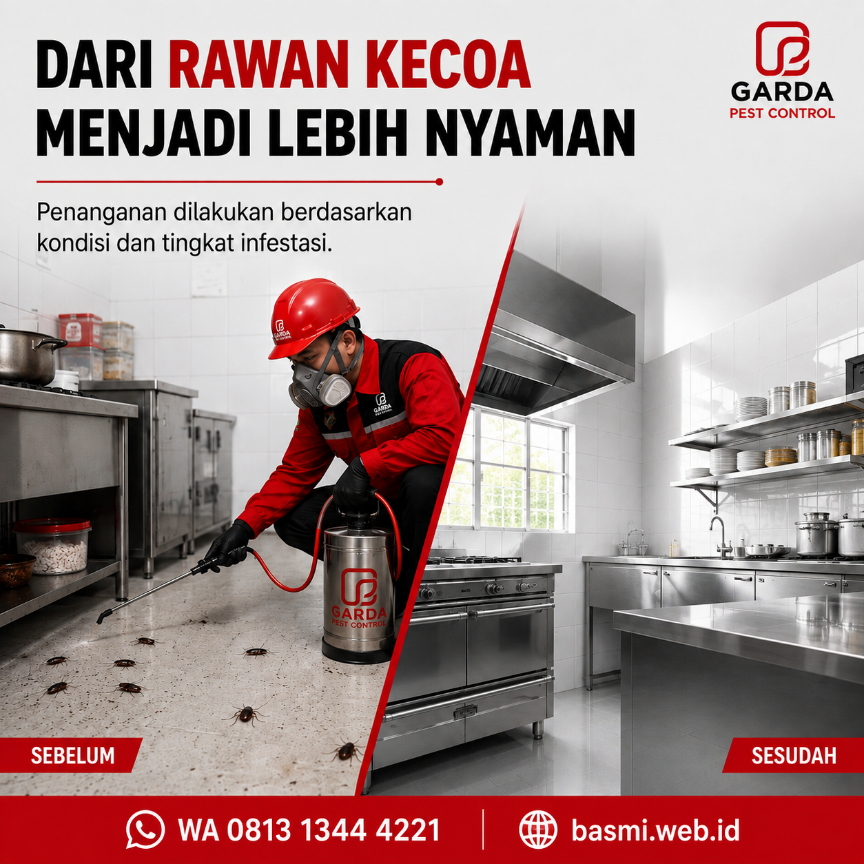 Jasa Pembasmi Kecoa Aman untuk Anak dan Hewan Peliharaan Cimahi