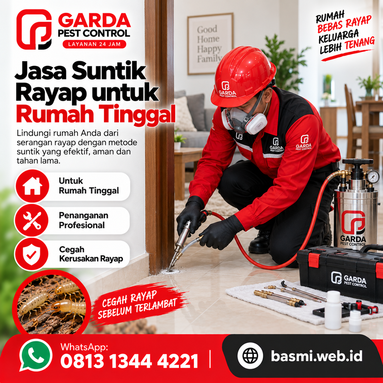 Jasa Anti Rayap Solo Bergaransi Resmi