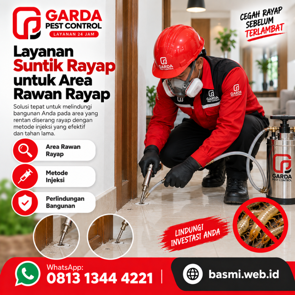 Jasa Basmi Rayap Terdekat Bergaransi 5 Tahun